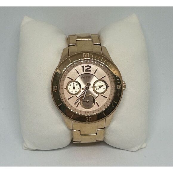 Fossil Stella ES3815 Women's Gold Stainless Steel Analog Dial Quartz Watch HME24 - Picture 1 of 11